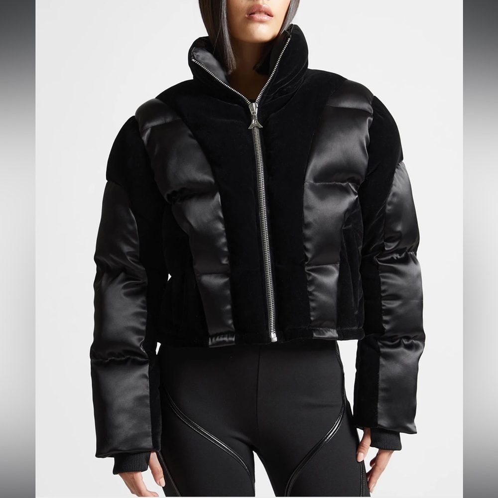 Maniere de Voir- Satin &Velvet Puffer Jacket (BRAND NEW- never worn)